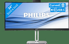 Philips 34B2U6603CH 34 Zoll UWQHD Curved VA LED 21:9 120 Hz Office Monitor