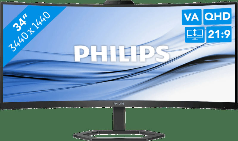 Philips 34E1C5600HE 34 Zoll UWQHD Curved VA LED 21:9 100 Hz Office Monitor