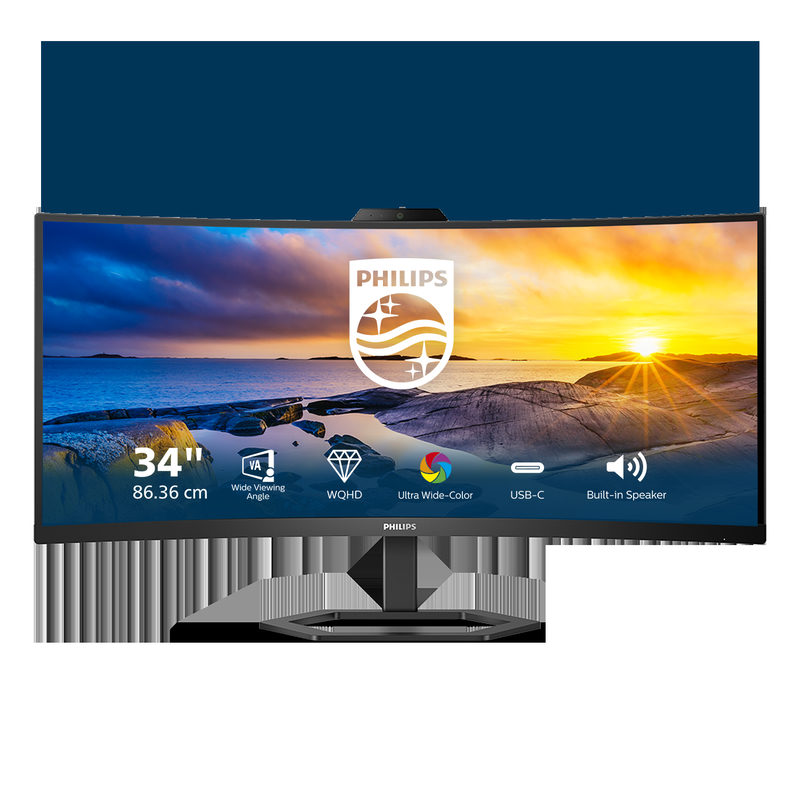 Philips 34E1C5600HE 34 Zoll UWQHD Curved VA LED 21:9 100 Hz Office Monitor, Bild 2