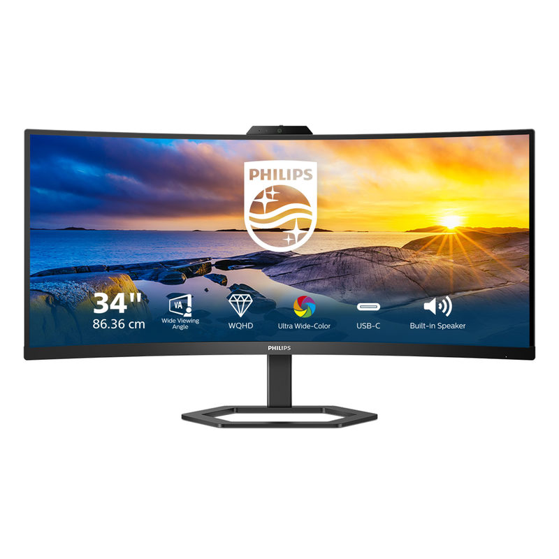 Philips 34E1C5600HE 34 Zoll UWQHD Curved VA LED 21:9 100 Hz Office Monitor, Bild 3