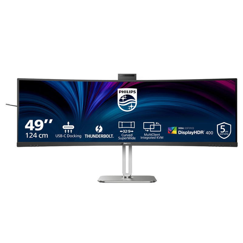Philips 49B2U6903CH 48.8 Zoll DQHD Curved VA LED 32:9 100 Hz Office Monitor, Bild 3