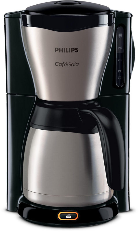 PHILIPS Café Gaia HD7548/20 Filterkaffeemaschine metall/schwarz, Bild 2
