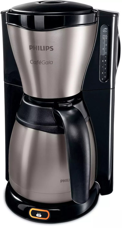 PHILIPS Café Gaia HD7548/20 Filterkaffeemaschine metall/schwarz, Bild 4