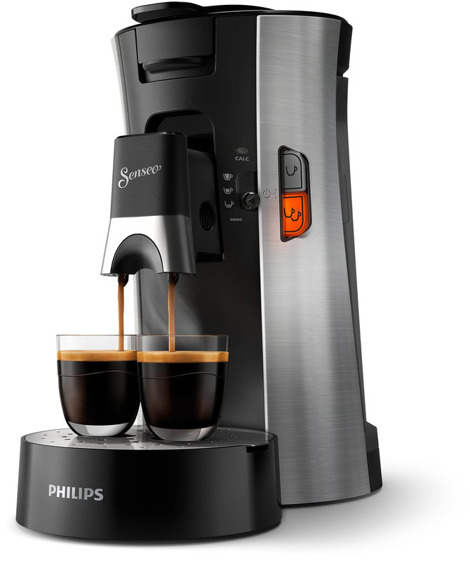 Philips CSA250/10 SENSEO Select Kaffeepadmaschine, schwarz/gebürstetes Metall, Bild 2