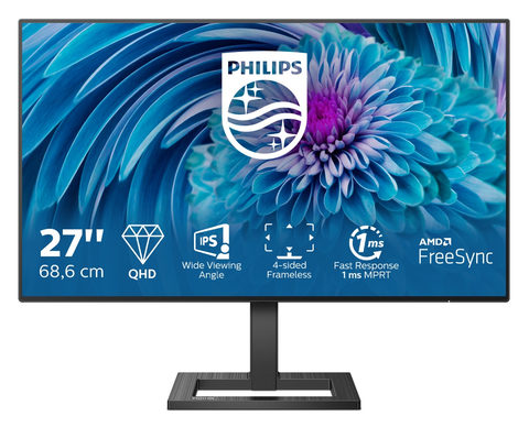 Philips E-Line 275E2FAE 27 Zoll WQHD IPS LED 16:9 75 Hz Office Monitor