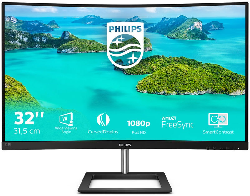 Philips E-Line 322E1C 31.5 Zoll Full HD Curved VA LED 16:9 75 Hz Monitor