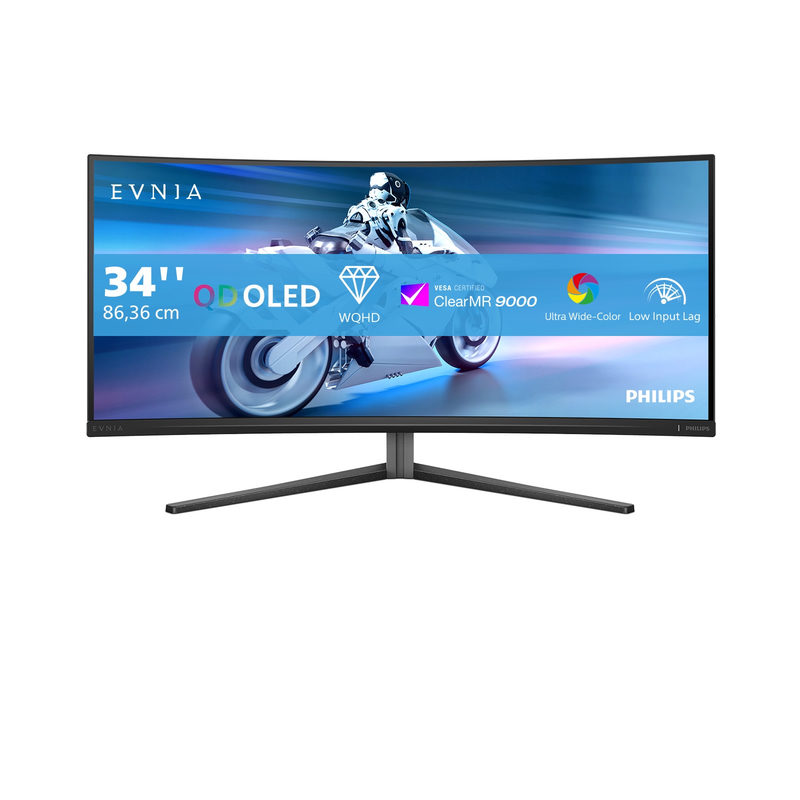Philips Evnia 34M2C6500 34 Zoll UWQHD Curved QD-OLED 21:9 175 Hz Gaming Monitor, Bild 3