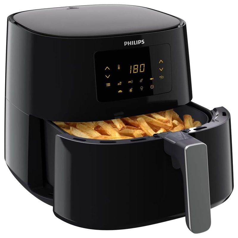 HD9270/70 Airfryer XL Essential Heißluft-Fritteuse schwarz/silber, Bild 2