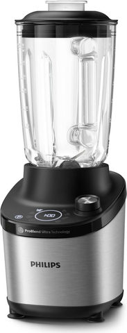 Philips HR3760/00 Standmixer 1.500W 2l-Glas 12 Stufen silber/schwarz