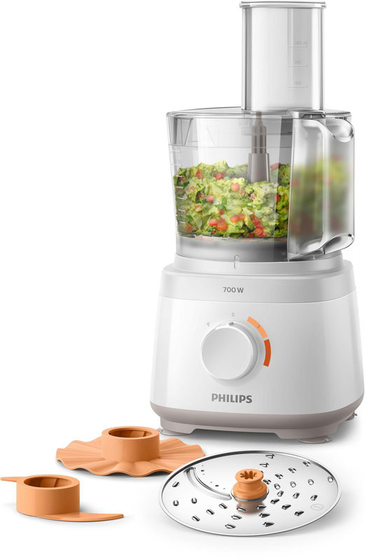 Philips Kompaktküchenmaschine - 700W, 16 Funktionen, 2.1L Krug, Edelstahlmesser de (HR7310/00), Bild 2