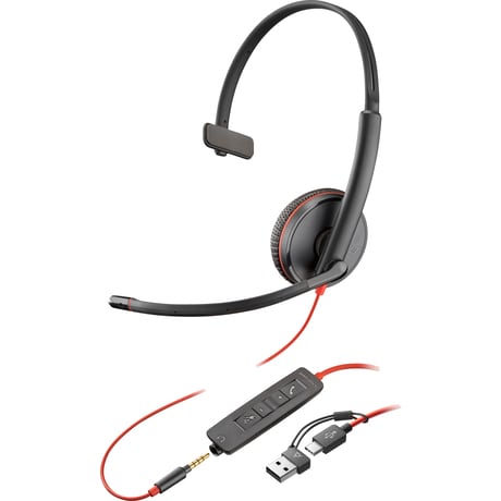 Poly Blackwire 3215 Mono USB-C/A/3,5mm