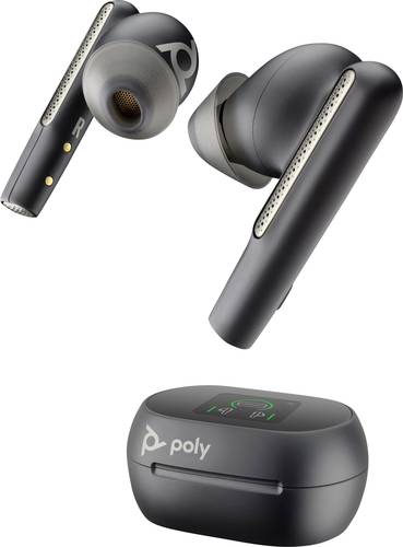 Poly Earbuds Voyager Free 60+ UC, Bluetooth, Noise Cancelling, schwarz, Standard-Etui, Bild 2