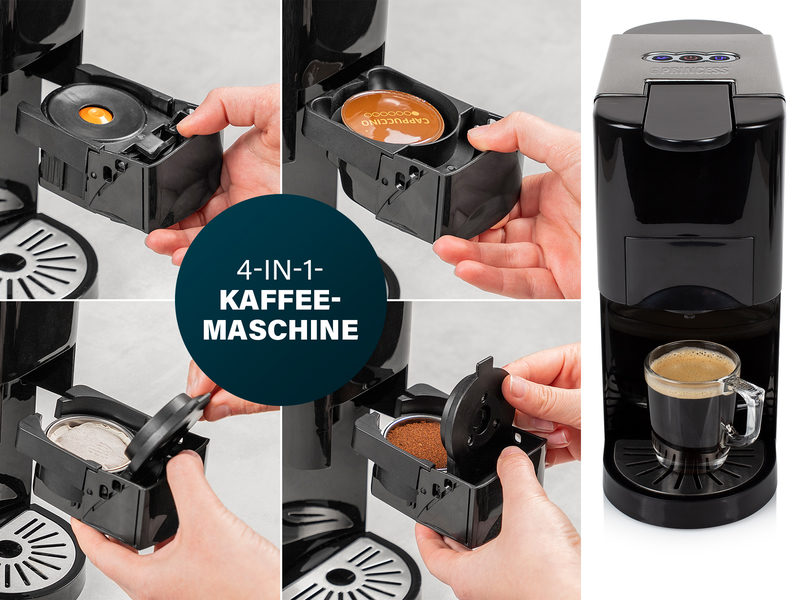 Princess 249450 Kaffeemaschine Edelstahl 19 Bar 1450 W
