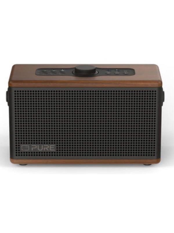 Pure Classic Aura tragbarer Bluetooth-Lautsprecher; Hintergrundlicht; braun/walnuss, Bild 2