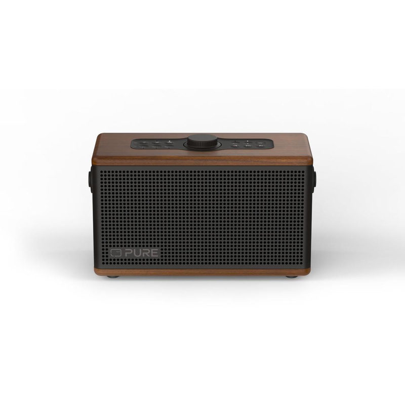 Pure Classic Aura tragbarer Bluetooth-Lautsprecher; Hintergrundlicht; braun/walnuss, Bild 4