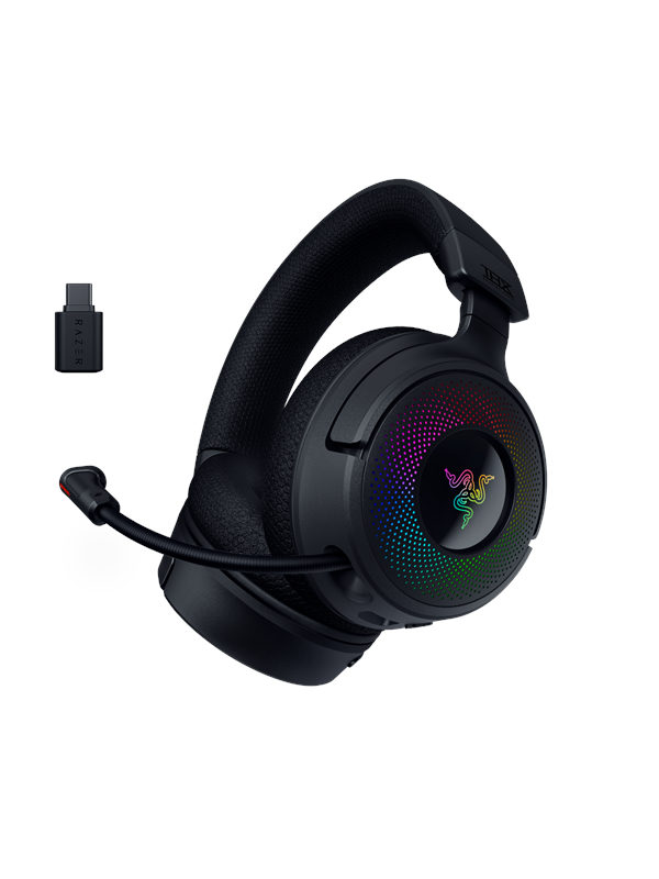 Razer Kraken V4 Gaming Headset kabelgebunden / kabellos (Bluetooth / Funk) Schwarz, Bild 5