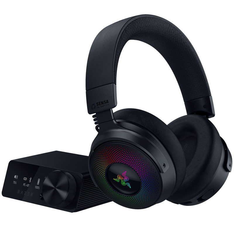 Razer Kraken V4 Pro - Kabelloses Gaming-Headset inkl. OLED-Control-Hub, powered by Razer Chroma RGB