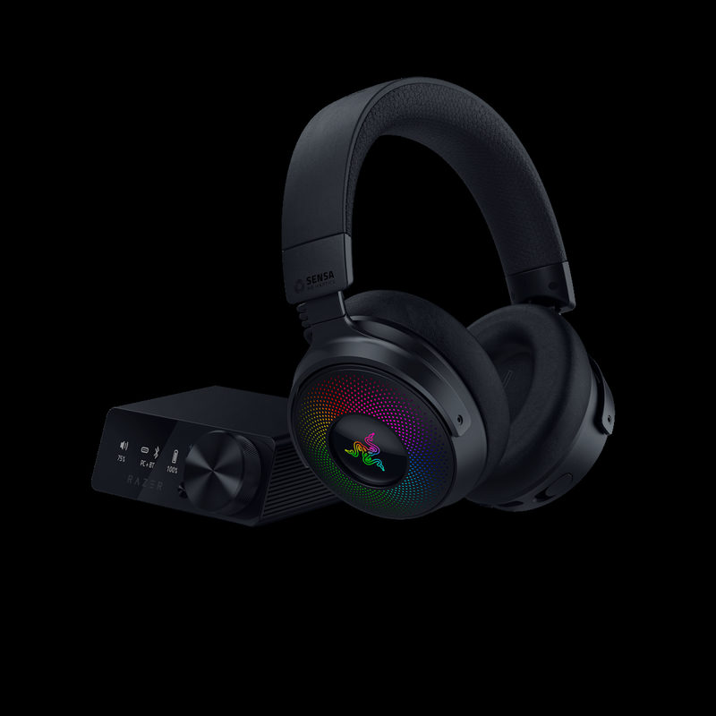 Razer Kraken V4 Pro - Kabelloses Gaming-Headset inkl. OLED-Control-Hub, powered by Razer Chroma RGB, Bild 3