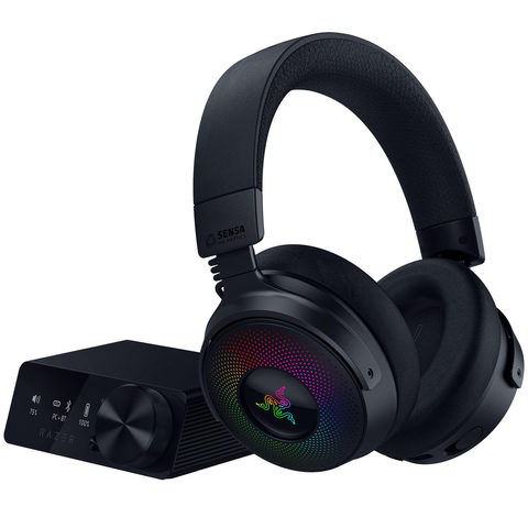 Razer Kraken V4 Pro - Kabelloses Gaming-Headset inkl. OLED-Control-Hub, powered by Razer Chroma RGB