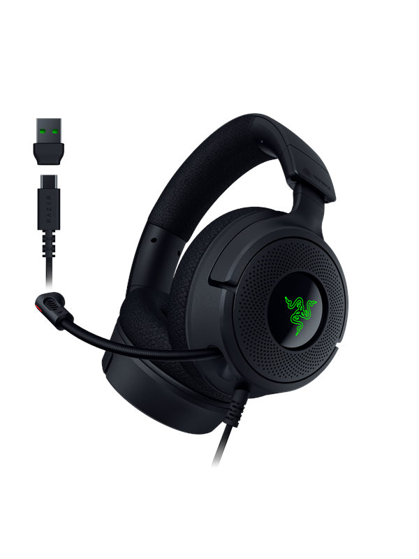 Razer Kraken V4 X Gaming Headset kabelgebunden / kabellos Schwarz, Bild 3