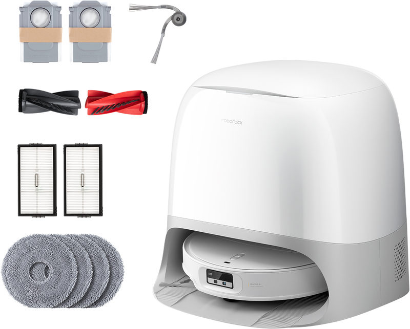 Roborock Qrevo Curv 2 proX Saug-/Wischroboter mit FlexiArm Wischsystem Absaugstation weiß, Bild 2