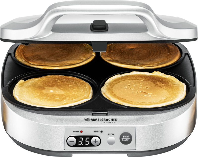 PC 1800 Waffeleisen silber