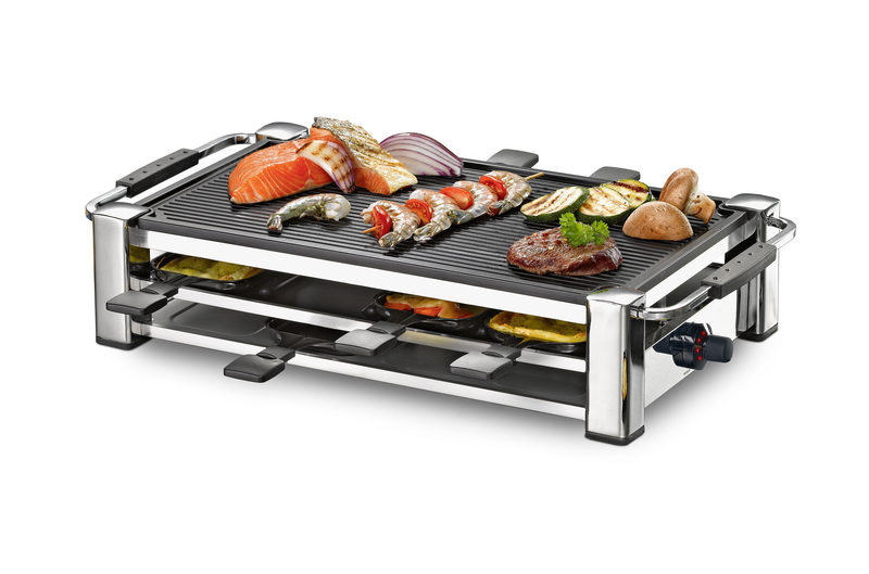 Rommelsbacher RCC 1500 Raclette-Grill Aluminium-Gehäuse verchromt, Bild 2