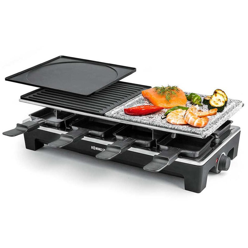 Rommelsbacher RCS 1350 Raclette-Grill Aluminium-Gehäuse 8er Wechselplatten, Bild 2