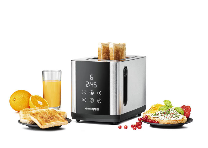 Rommelsbacher TO 850 Toaster 2 Schlitze Edelstahl, Bild 2