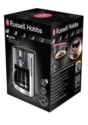 Russell Hobbs Filterkaffeemaschine Luna Moonlight Grey Glas