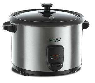 Russell Hobbs Reiskocher 19750-56 Edelstahl schwarz Edelstahl B/H/T: ca. 28x32x24,5 cm ca. 1,8 l, Bild 3