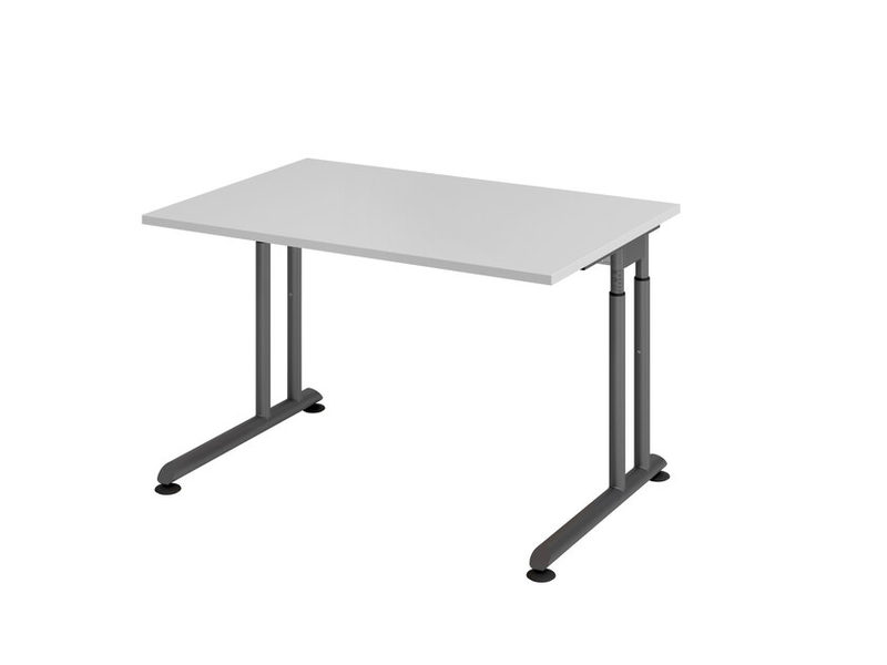 Schreibtisch 120 x 80 cm Grau/ Graphit, Bild 2