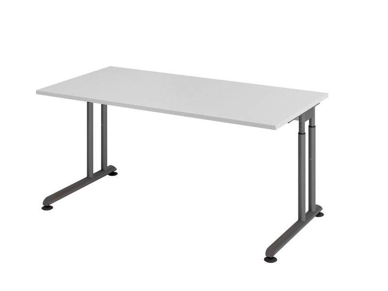 Schreibtisch 160 x 80 cm Grau/ Graphit, Bild 2