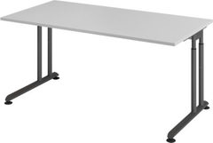 Schreibtisch 160 x 80 cm Grau/ Graphit