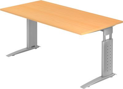 Schreibtisch TARVIS, C-Fuß, Rechteck, B, Bild 4