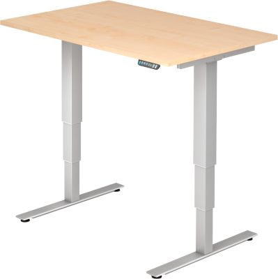 Schreibtisch Teda H630-1270xb1200xt800mm Weiß Gerade Form Elektr.höhenv., Bild 4
