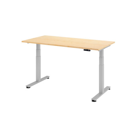 Schreibtisch Teda H630-1270xb1600xt800mm Ahorndekor Gerade Form Elektr.höhenv.