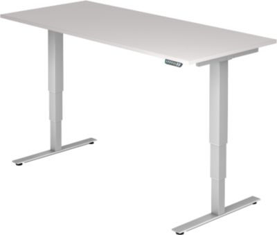Schreibtisch Teda H630-1270xb1800xt800mm Lichtgrau Gerade Form Elektr.höhenv.