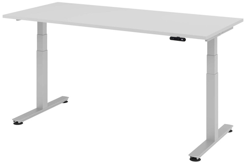 Schreibtisch Teda H630-1270xb1800xt800mm Lichtgrau Gerade Form Elektr.höhenv., Bild 2