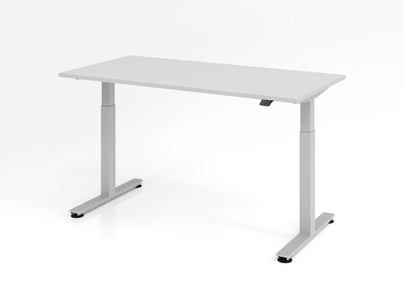 Schreibtisch ULM, elektrisch höhenverstellbar, Rechteck, T-Fuß, B 1600 x T 800 x H 720-1190 mm,, Bild 2