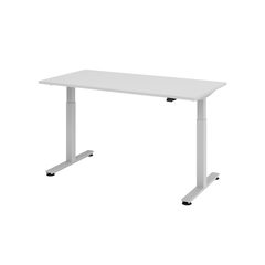 Schreibtisch ULM, elektrisch höhenverstellbar, Rechteck, T-Fuß, B 1600 x T 800 x H 720-1190 mm,