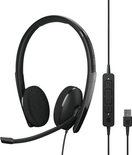 EPOS ADAPT 160 USB II Kabelgebundenes, beidseitiges USB-Headset, Ohraufliegend, UC optimiert