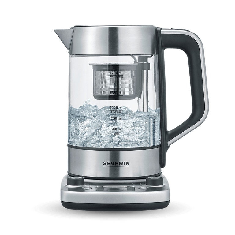 Severin 3422 Wasserkocher schnurlos, Überhitzungsschutz Edelstahl (gebürstet) Fassungsvermögen: 1.7 l, Bild 3