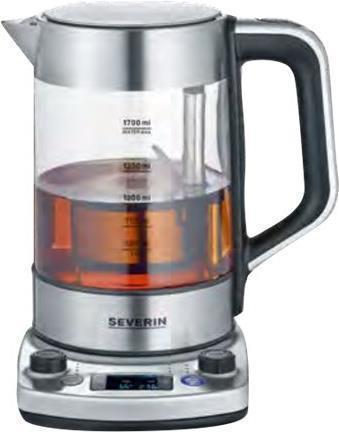 Severin 3422 Wasserkocher schnurlos, Überhitzungsschutz Edelstahl (gebürstet) Fassungsvermögen: 1.7 l, Bild 4