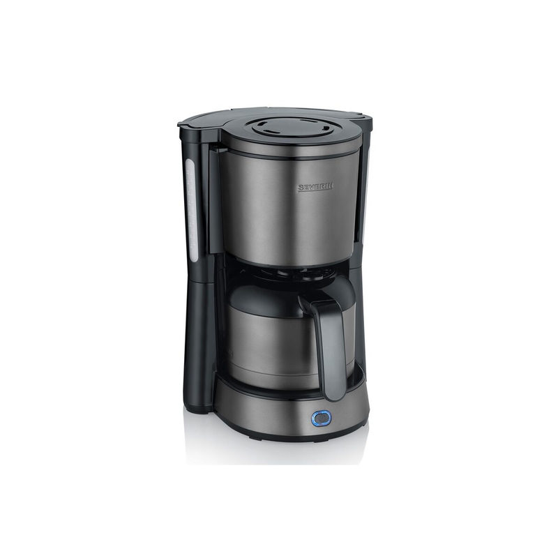 Severin 9343 Kaffeemaschine Stahl, Schwarz Fassungsvermögen Tassen=8 Timerfunktion, mit Filterkaffee-Funktion, Bild 3