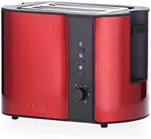 Severin AT 2217 Toaster kabelgebunden, mit Brötchenaufsatz Rot (metallic), Schwarz, Bild 2