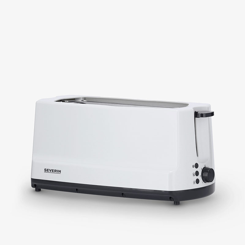 Severin AT 2234 Doppel-Langschlitztoaster mit Brötchenaufsatz Weiß, Grau, Bild 4