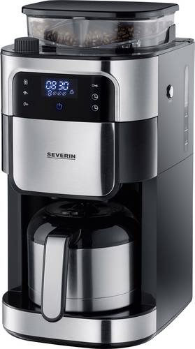 Severin KA 4814 Filterkaffeemaschine Edelstahl-Mahlwerk Thermo-Kanne