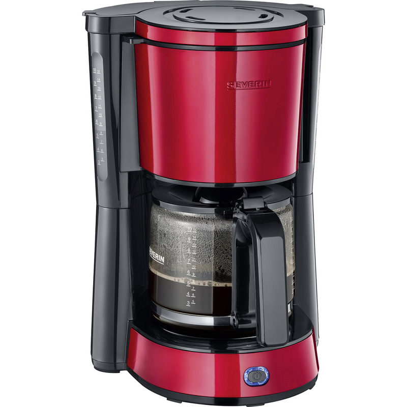 Severin KA 4817 Kaffeemaschine Rot (metallic), Schwarz Fassungsvermögen Tassen=10, Bild 4