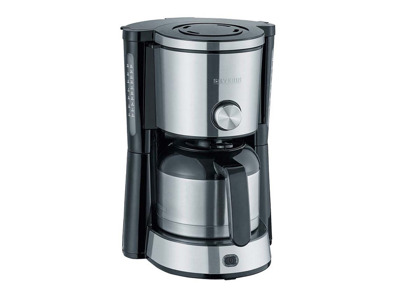 Severin Ka 4845 'type Switch' Kaffeemaschine Edelstahl, Schwarz Fassungsvermögen Tassen=8 Isolierka, Bild 5